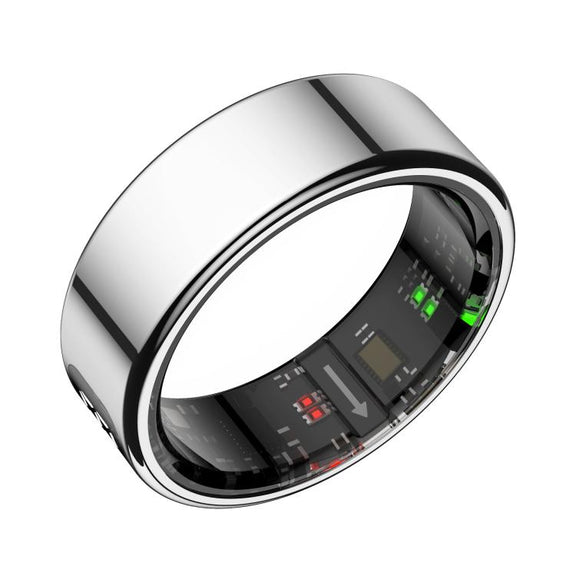 R11 SIZE 8 Smart Ring, Support Heart Rate / Blood Oxygen / Sleep / Multiple Sports Modes(Silver)