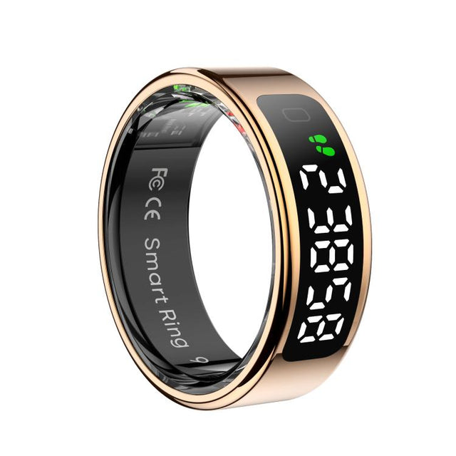 R11 SIZE 9 Smart Ring, Support Heart Rate / Blood Oxygen / Sleep / Multiple Sports Modes(Rose Gold)