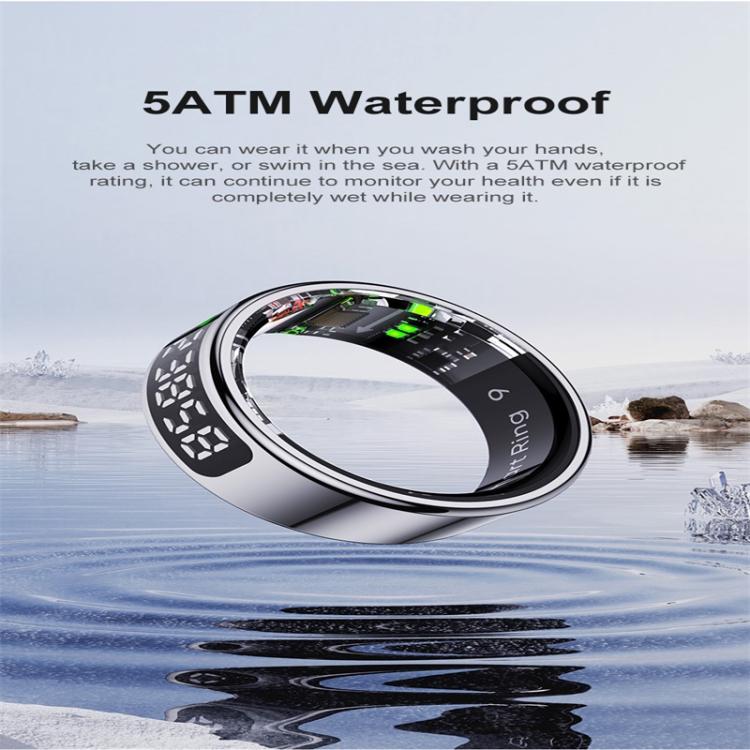 R11 SIZE 10 Smart Ring, Support Heart Rate / Blood Oxygen / Sleep / Multiple Sports Modes(Rose Gold)