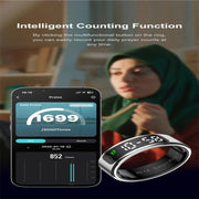 R11 SIZE 11 Smart Ring, Support Heart Rate / Blood Oxygen / Sleep / Multiple Sports Modes(Black)