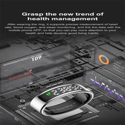 R11 SIZE 11 Smart Ring, Support Heart Rate / Blood Oxygen / Sleep / Multiple Sports Modes(Black)