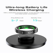 R11 SIZE 12 Smart Ring, Support Heart Rate / Blood Oxygen / Sleep / Multiple Sports Modes(Black)