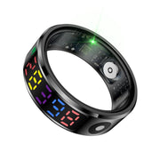 R12 SIZE 9 Smart Ring, Support Heart Rate / Blood Oxygen / Sleep / Multiple Sports Modes(Black)