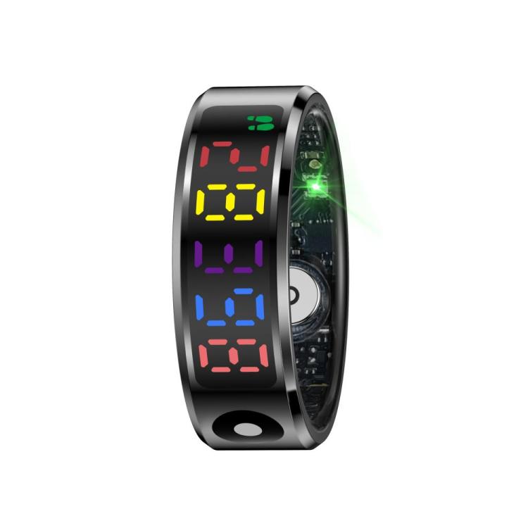 R12 SIZE 11 Smart Ring, Support Heart Rate / Blood Oxygen / Sleep / Multiple Sports Modes(Black)