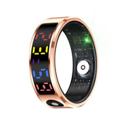 R12 SIZE 11 Smart Ring, Support Heart Rate / Blood Oxygen / Sleep / Multiple Sports Modes(Gold)