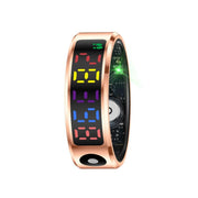 R12 SIZE 11 Smart Ring, Support Heart Rate / Blood Oxygen / Sleep / Multiple Sports Modes(Gold)
