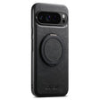 For Google Pixel 9 Pro Suteni G3 Suteni G3 Oil Wax 360 Rotation Holder MagSafe Back Phone Case(Black) - Google Cases by Suteni | Online Shopping South Africa | PMC TechLife | Buy Now Pay Later Mobicred