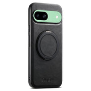 For Google Pixel 9 Suteni G3 Oil Wax 360 Rotation Holder MagSafe Back Phone Case(Black)