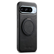 For Google Pixel 8 Pro Suteni G3 Suteni G3 Oil Wax 360 Rotation Holder MagSafe Back Phone Case(Black)