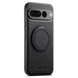 For Google Pixel 7 Pro Suteni G3 Suteni G3 Oil Wax 360 Rotation Holder MagSafe Back Phone Case(Black) - Google Cases by Suteni | Online Shopping South Africa | PMC TechLife | Buy Now Pay Later Mobicred