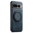 For Google Pixel 7 Pro Suteni G3 Oil Wax 360 Rotation Holder MagSafe Back Phone Case(Blue) - Google Cases by Suteni | Online Shopping South Africa | PMC TechLife | Buy Now Pay Later Mobicred