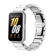 For Samsung Galaxy Fit 3 Butterfly Buckle Ceramic White Metal Watch Band(Silver) - free shipping - PMC TechLife - Order now!