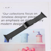 For Apple Watch 42mm / 41mm / 40mm / 38mm Hyphosis Buckle Milanese Metal Watch Band(Rose Gold)