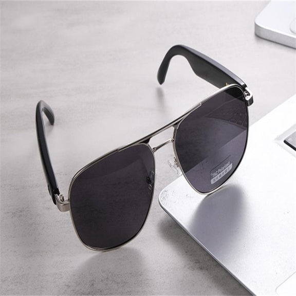 GS02 Smart Glasses, Support Voice Assistant / Bluetooth Call / Remote Control Photography(Black)