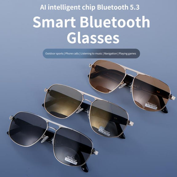 GS02 Smart Glasses, Support Voice Assistant / Bluetooth Call / Remote Control Photography(Black)