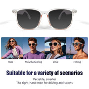GS03 Smart Glasses, Support AI Smart Chip / Outdoor Sports / Bluetooth Call / Remote Control Photography(White)