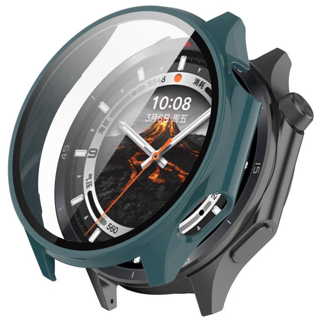 For OPPO Watch X2 Tempered Film Integrated PC Watch Protective Case(Pine Green)