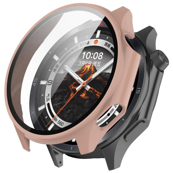 For OPPO Watch X2 Tempered Film Integrated PC Watch Protective Case(Cherry Pink)