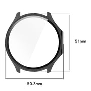 For OPPO Watch X2 Tempered Film Integrated PC Watch Protective Case(Black)