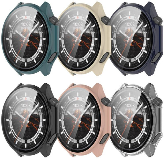 For OPPO Watch X2 Tempered Film Integrated PC Watch Protective Case(Pine Green)