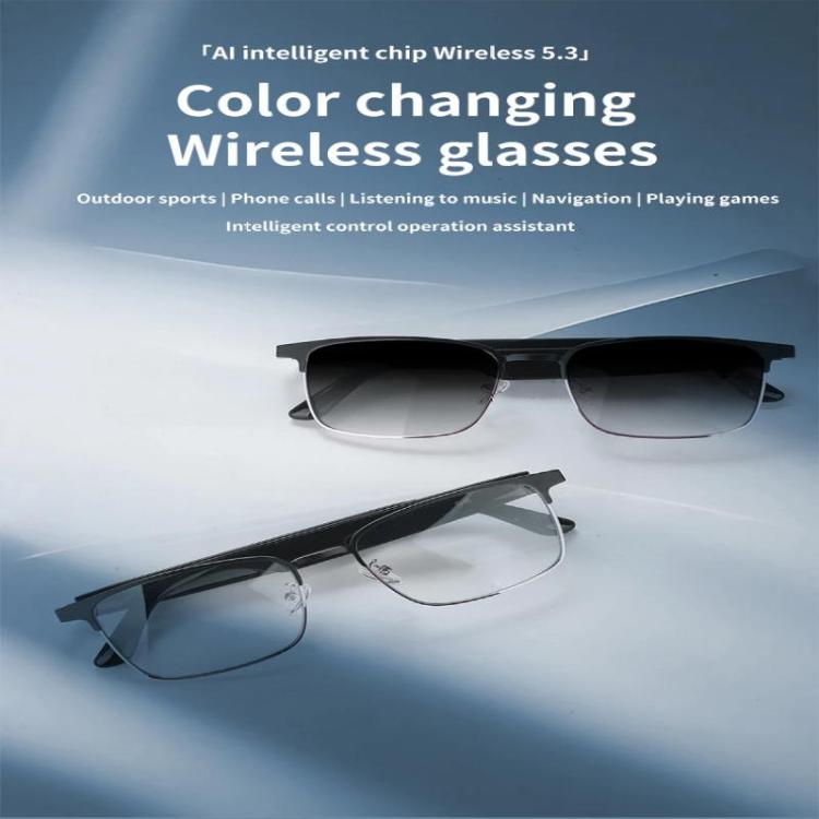 GS06 Smart Glasses, Support AI Smart Chip / Bluetooth Call / Outdoor Sports(Gold)