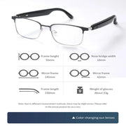 GS06 Smart Glasses, Support AI Smart Chip / Bluetooth Call / Outdoor Sports(Gold)
