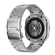 For Samsung Galaxy Watch Ultra 47mm Titanium Alloy Safety Buckle Metal Watch Band(Silver)