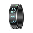 SR08 SIZE 8 Smart Ring, Support Hand Gestures Control / Health Monitoring / Multiple Sports Modes(Black) - free shipping - PMc TechLife - Order now!