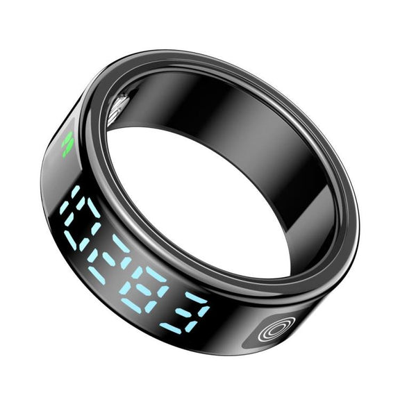 SR08 SIZE 8 Smart Ring, Support Hand Gestures Control / Wellness Tracking / Multiple Sports Modes(Black)