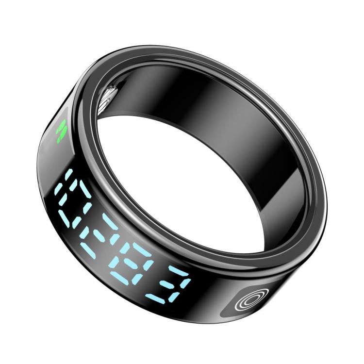 SR08 SIZE 8 Smart Ring, Support Hand Gestures Control / Wellness Tracking / Multiple Sports Modes(Black)