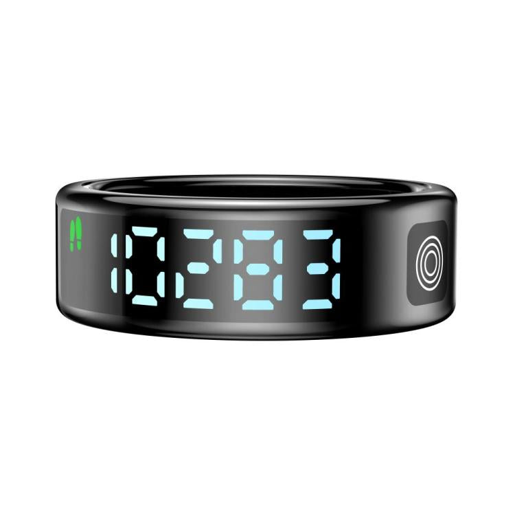SR08 SIZE 8 Smart Ring, Support Hand Gestures Control / Wellness Tracking / Multiple Sports Modes(Black)