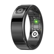 SR08 SIZE 8 Smart Ring, Support Hand Gestures Control / Wellness Tracking / Multiple Sports Modes(Black)