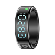 SR08 SIZE 9 Smart Ring, Support Hand Gestures Control / Wellness Tracking / Multiple Sports Modes(Black)