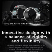 SR08 SIZE 10 Smart Ring, Support Hand Gestures Control / Wellness Tracking / Multiple Sports Modes(Silver)