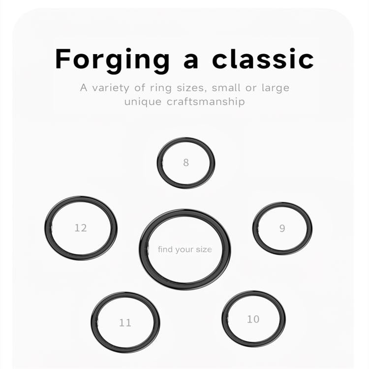 SR08 SIZE 10 Smart Ring, Support Hand Gestures Control / Health Monitoring / Multiple Sports Modes(Black) - free shipping - PMc TechLife - Order now!