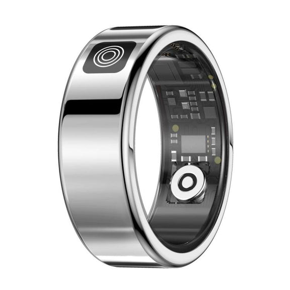 SR08 SIZE 11 Smart Ring, Support Hand Gestures Control / Wellness Tracking / Multiple Sports Modes(Silver)