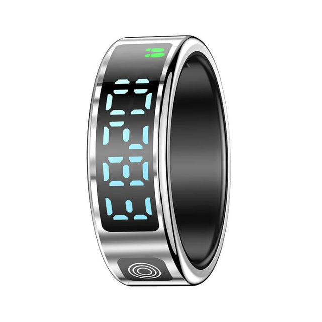 SR08 SIZE 12 Smart Ring, Support Hand Gestures Control / Wellness Tracking / Multiple Sports Modes(Silver)
