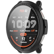 For Amazfit Active 2 A2437 Tempered Film Integrated PC Watch Protective Case(Black)