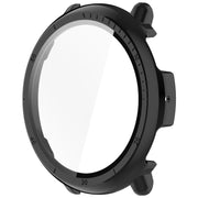 For Amazfit Active 2 A2437 Tempered Film Integrated PC Watch Protective Case(Black)