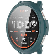 For Amazfit Active 2 A2437 Tempered Film Integrated PC Watch Protective Case(Pine Green)