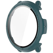 For Amazfit Active 2 A2437 Tempered Film Integrated PC Watch Protective Case(Pine Green)