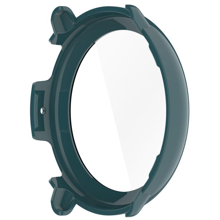 For Amazfit Active 2 A2437 Tempered Film Integrated PC Watch Protective Case(Pine Green)