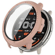 For Amazfit Active 2 A2437 Tempered Film Integrated PC Watch Protective Case(Cherry Pink) - Watch Cases by PMC TechLife | Online Shopping South Africa | PMC TechLife | Buy Now Pay Later Mobicred