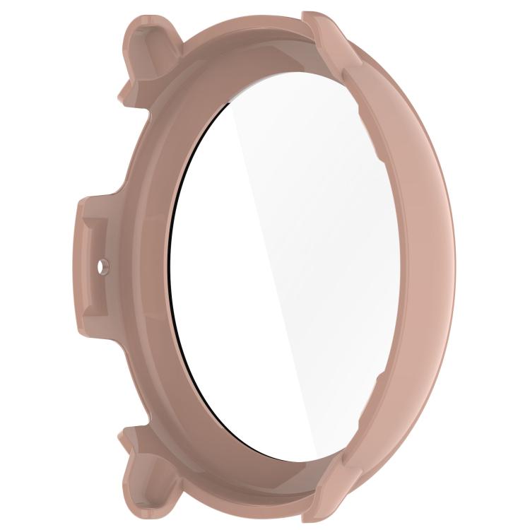 For Amazfit Active 2 A2437 Tempered Film Integrated PC Watch Protective Case(Cherry Pink) - Watch Cases by PMC TechLife | Online Shopping South Africa | PMC TechLife | Buy Now Pay Later Mobicred