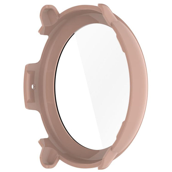 For Amazfit Active 2 A2437 Tempered Film Integrated PC Watch Protective Case(Cherry Pink)