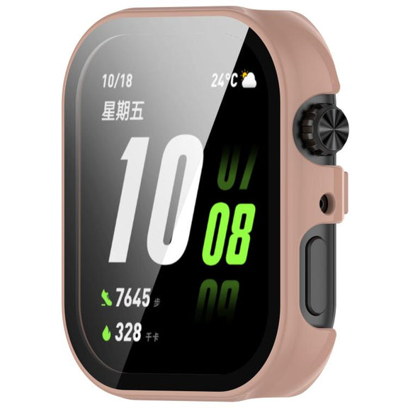 For Honor ROSSINI 2i Tempered Film Integrated PC Watch Protective Case(Cherry Pink)