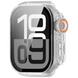 For Apple Watch Series 9/8/7 41mm Change to Ultra 49mm Tempered Film Integrated PC Button Watch Case(Transparent Color) - Watch Cases by PMC TechLife | Online Shopping South Africa | PMC TechLife | Buy Now Pay Later Mobicred