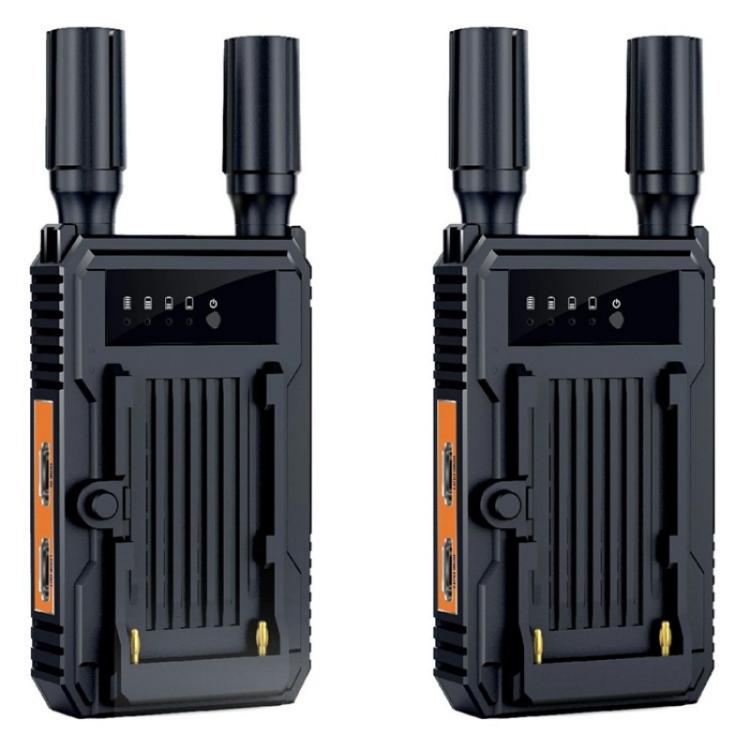 VRRIIS 097 4K HD Video HDMI Wireless Extender Kit Audio Video Wireless Transmitter Receiver, Plug:UK Plug