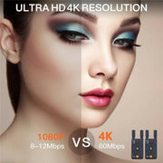 VRRIIS 097 4K HD Video HDMI Wireless Extender Kit Audio Video Wireless Transmitter Receiver, Plug:UK Plug