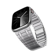 For Apple Watch 46mm / 49mm / 45mm / 44mm One Bead Magnetic Milan Stainless Steel Watch Band(Silver)